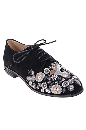 lundi bleu chaussures femme de couleur noir