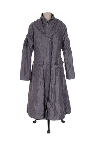 l33 manteaux femme de couleur gris