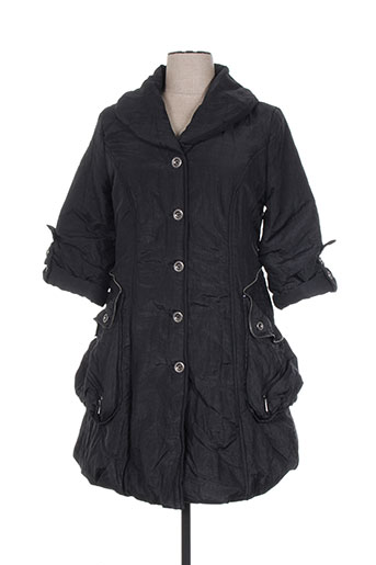 l33 manteaux femme de couleur noir