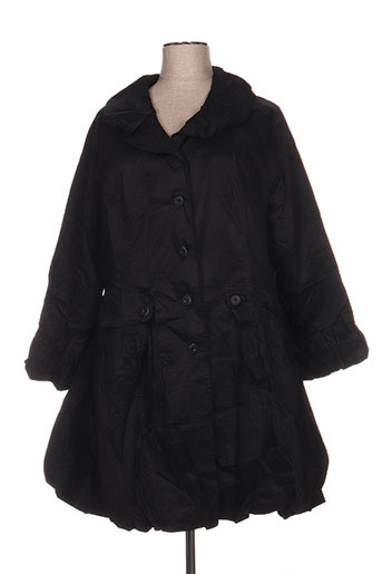 l33 manteaux femme de couleur noir