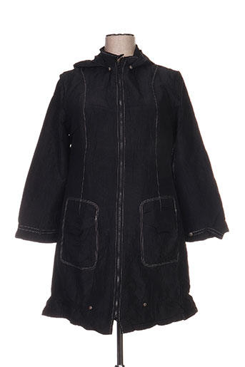 l33 manteaux femme de couleur noir