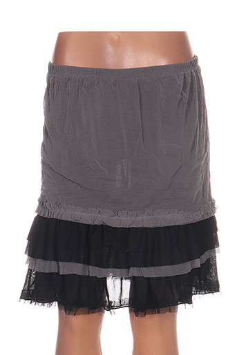 l33 jupes femme de couleur gris