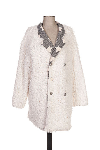 zoe la fee manteaux femme de couleur blanc