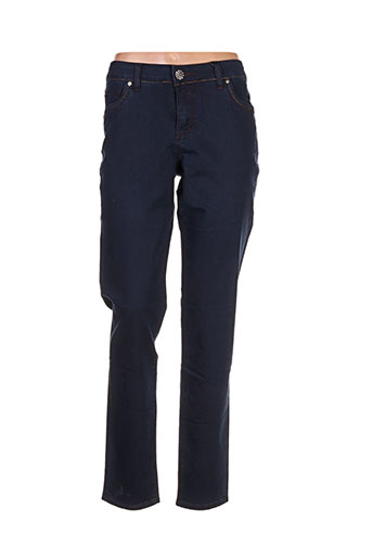 ddp pantalons femme de couleur bleu