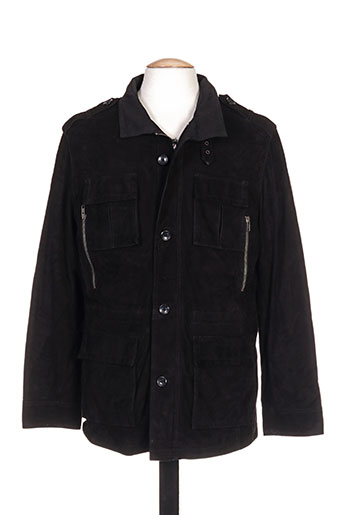 partner's manteaux homme de couleur noir