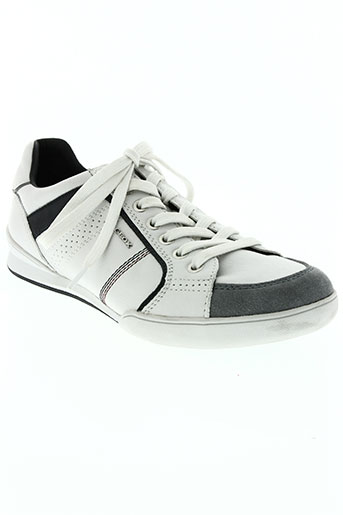 geox chaussures homme de couleur blanc