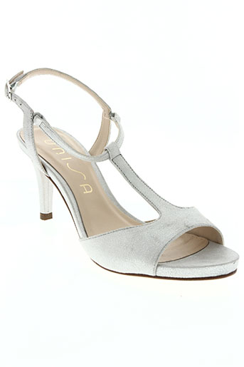 unisa chaussures femme de couleur gris