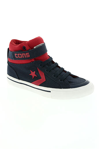 converse chaussures garçon de couleur bleu