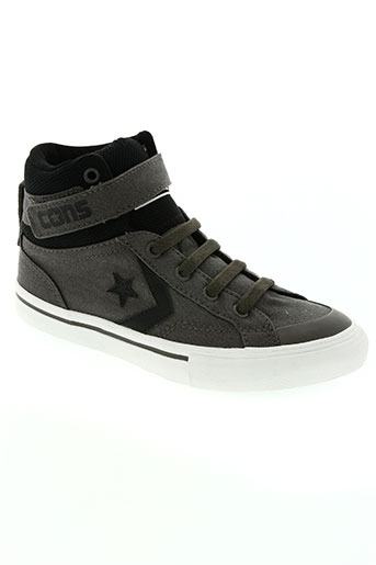 converse chaussures garçon de couleur gris