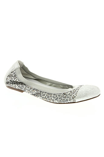 coco et abricot chaussures femme de couleur gris