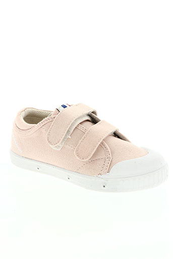 spring court chaussures fille de couleur rose