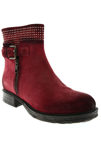coco et abricot chaussures femme de couleur rouge