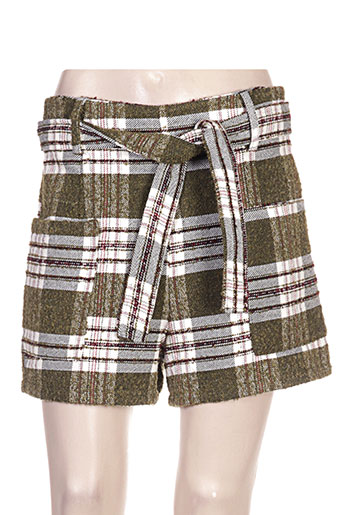 clarence et jude shorts / bermudas femme de couleur vert