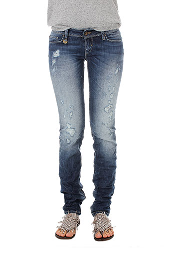 salsa jeans femme de couleur bleu