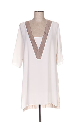 ninati tuniques femme de couleur beige