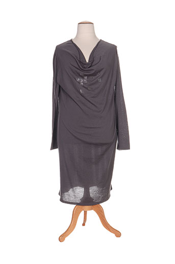 luisa viola robes femme de couleur gris