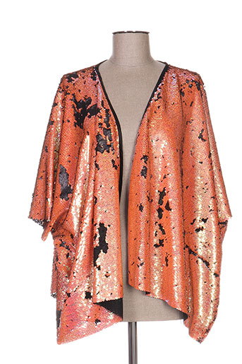 kontessa gilets femme de couleur orange
