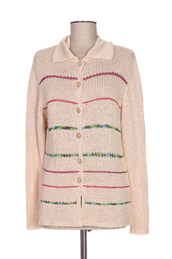 pause cafe gilets femme de couleur beige