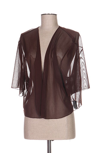 jean delfin vestes femme de couleur marron