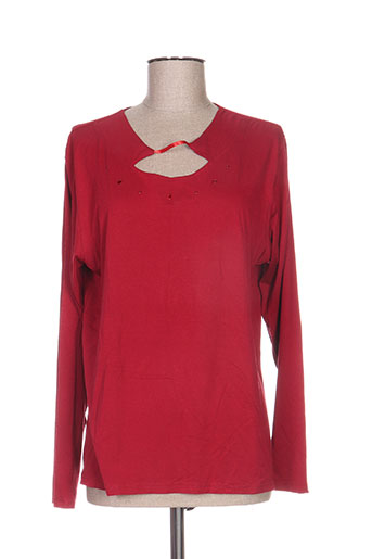 jean delfin t-shirts femme de couleur rouge