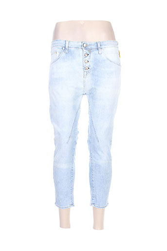 meltin'pot jeans femme de couleur bleu
