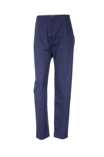 bleu de sym pantalons femme de couleur bleu