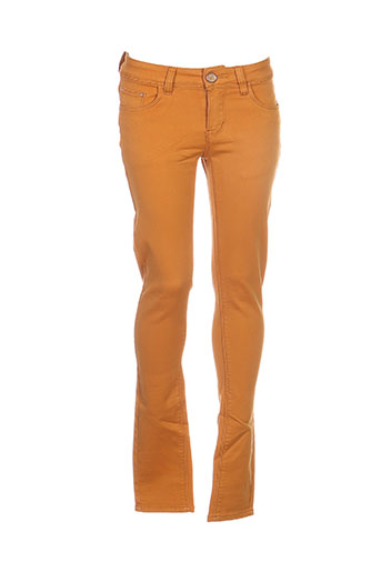 r.display pantalons femme de couleur jaune