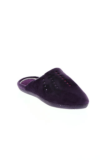isotoner chaussures femme de couleur violet