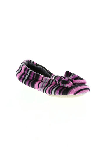 isotoner chaussures fille de couleur rose