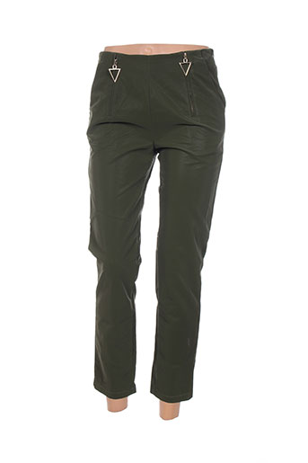 sophyline pantalons femme de couleur vert