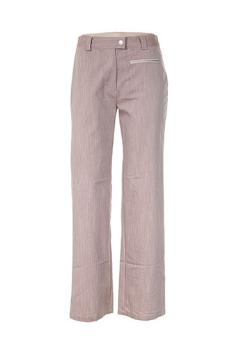 daniel amaury pantalons femme de couleur beige