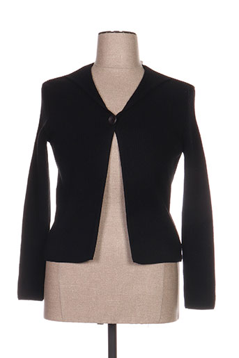 luisa ferri gilets femme de couleur noir