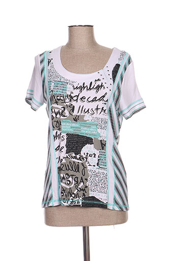 jean gabriel t-shirts femme de couleur blanc