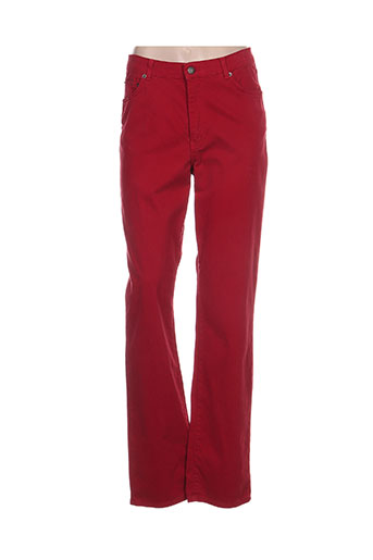jean gabriel pantalons femme de couleur rouge