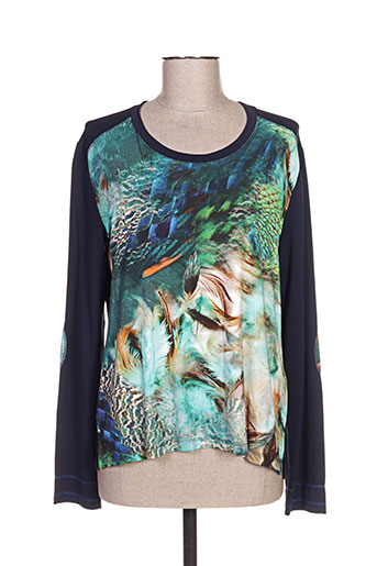 jean gabriel t-shirts femme de couleur bleu