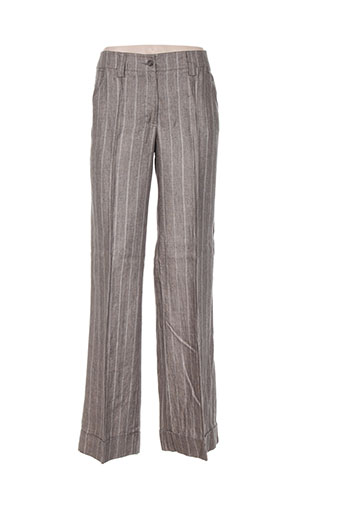 luisa cerano pantalons femme de couleur gris