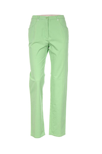 basler pantalons femme de couleur vert