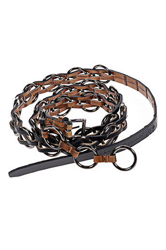 luisa cerano accessoires femme de couleur marron