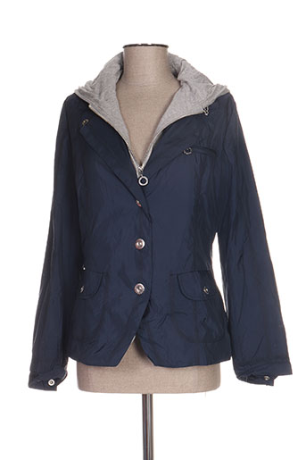 concept k manteaux femme de couleur bleu