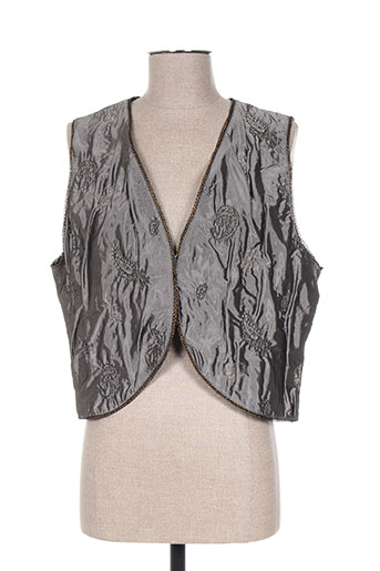 griffon gilets femme de couleur gris