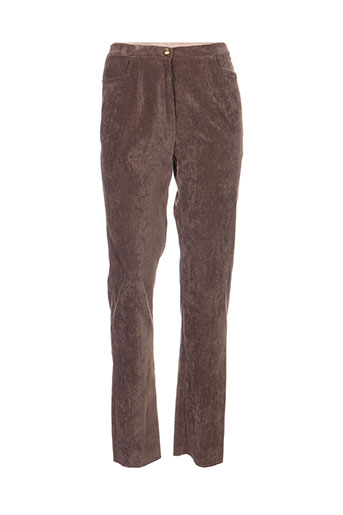griffon pantalons femme de couleur marron