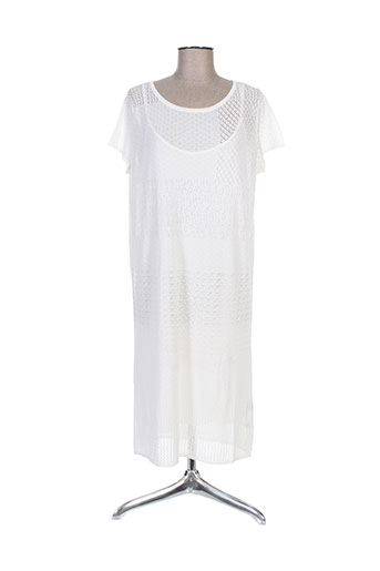 hugo boss robes femme de couleur blanc