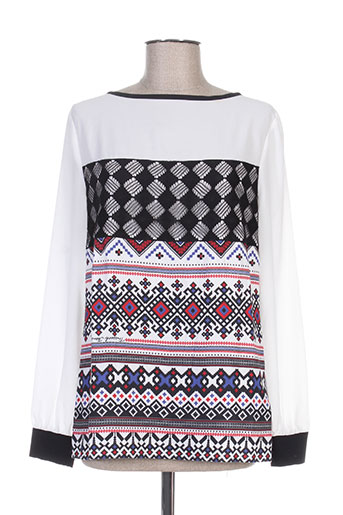 trussardi jeans chemises femme de couleur blanc