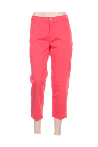 trussardi jeans pantalons femme de couleur rouge