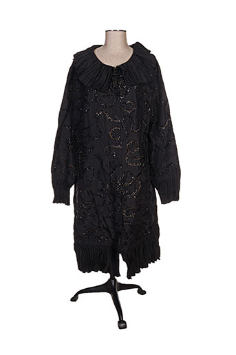 l33 manteaux femme de couleur noir