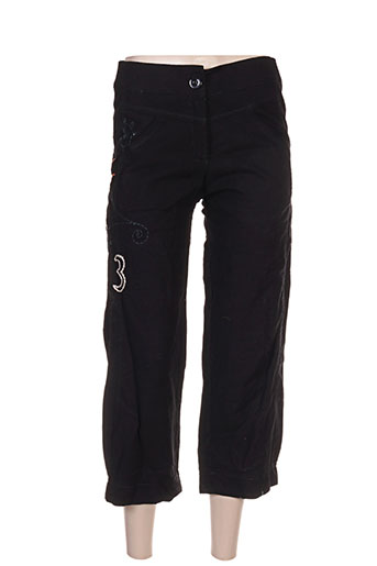 l33 pantacourts femme de couleur noir