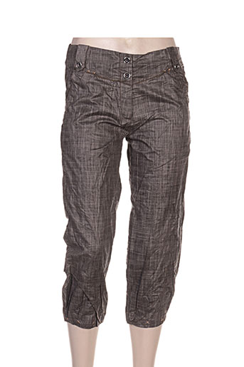 l33 pantacourts femme de couleur marron