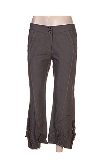 l33 pantacourts femme de couleur marron