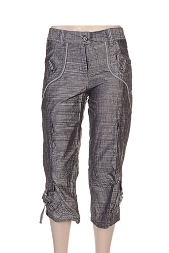 l33 pantacourts femme de couleur gris