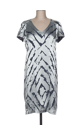 luisa cerano robes femme de couleur gris